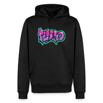 PEDRO graffiti sweatshirt cap teeshirt - Men’s Premium Organic Hoodie - black - Front - Nico (187cm)