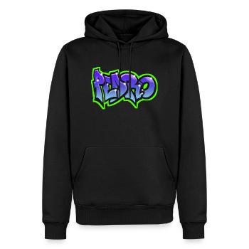 PEDRO graffiti sweatshirt hat teeshirt blue - Men’s Premium Organic Hoodie - black - Front - Nico (187cm)