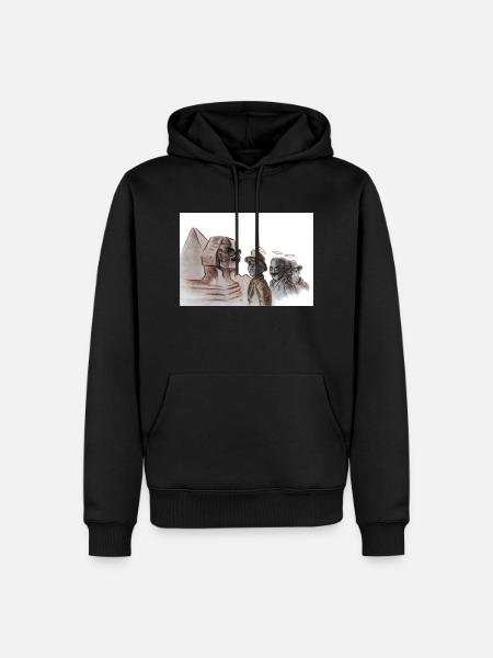Marx-Brüder - Männer Premium Bio Hoodie - Schwarz