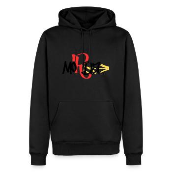 Morda NrONE - Men’s Premium Organic Hoodie - black - Front - Nico (187cm)
