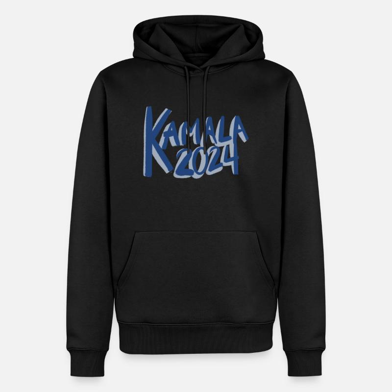 Kamala 2024 - Männer Premium Bio Hoodie - Schwarz