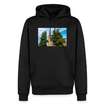 Haga Kirche (Haga kyrka) Göteborg Stadt Schweden - Männer Premium Bio Hoodie - Schwarz - Vorne - Nico (187cm)