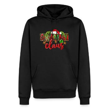 Noël Père Noël 2024 2025 film vacances famille xms - Sweat à capuche Premium bio Homme - noir - Devant - Nico (187cm)
