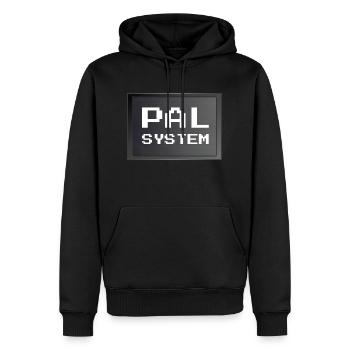 Retrogaming - PAL-System - Männer Premium Bio Hoodie - Schwarz - Vorne - Nico (187cm)