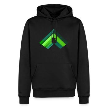 Guitar Bassist - Men’s Premium Organic Hoodie - black - Front - Nico (187cm)