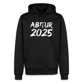 Abitur 2025 - Männer Premium Bio Hoodie - Schwarz - Vorne - Nico (187cm)