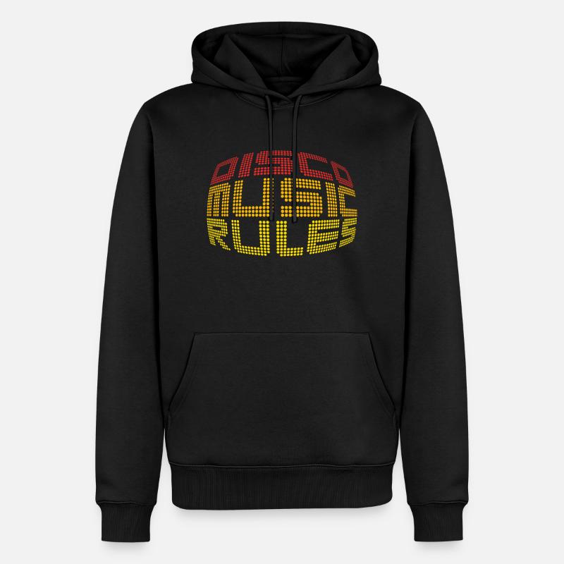Disco Music Rules - Sweat à capuche Premium bio Homme - noir