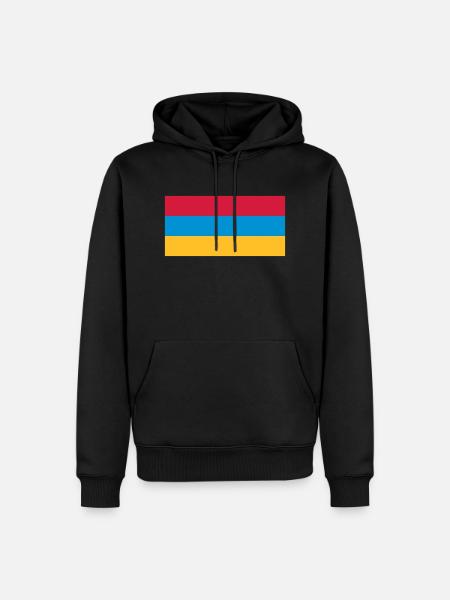 Arménie (V) - Männer Premium Bio Hoodie - Schwarz