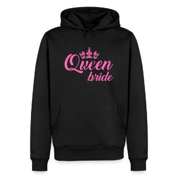 Queen Bride - Männer Premium Bio Hoodie - Schwarz - Vorne - Nico (187cm)