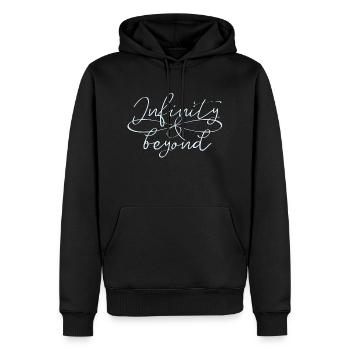 Freundschaftssymbol Unendlichkeitssymbol Infinity - Männer Premium Bio Hoodie - Schwarz - Vorne - Nico (187cm)