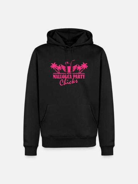 mallorca_party_chicks_01 - Männer Premium Bio Hoodie - Schwarz