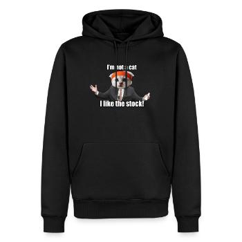 I like the stock roaring kitty wallstreetbets - Men’s Premium Organic Hoodie - black - Front - Nico (187cm)