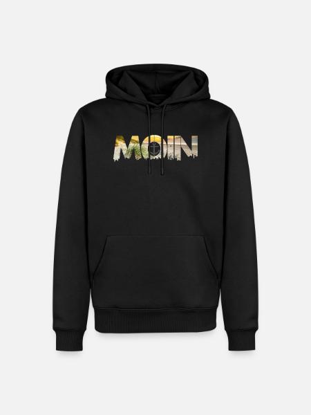 moin beach promenade - Men’s Premium Organic Hoodie - black