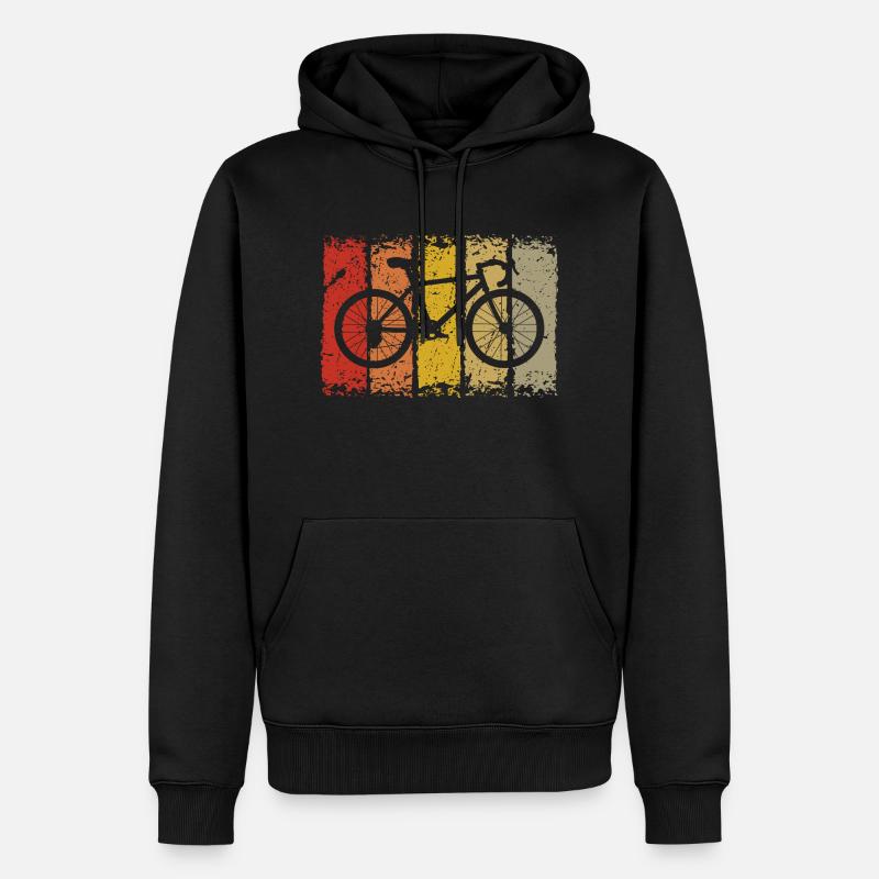 Fahrrad - Männer Premium Bio Hoodie - Schwarz