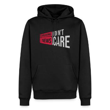 Breaking news don t - Männer Premium Bio Hoodie - Schwarz - Vorne - Nico (187cm)