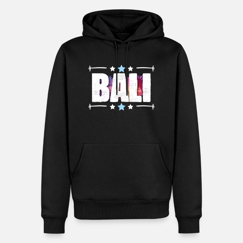 Bali - Sweat à capuche Premium bio Homme - noir
