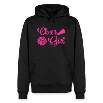 Cheer Girl Cheerleading Cheerleader Cheerdance Gym - Männer Premium Bio Hoodie - Schwarz - Vorne - Nico (187cm)