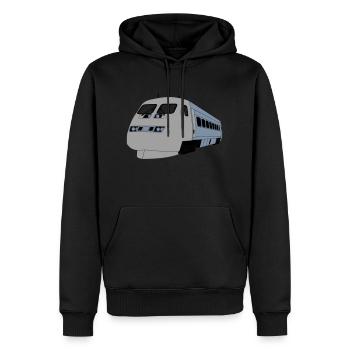 X2000 - Sweat à capuche Premium bio Homme - noir - Devant - Nico (187cm)