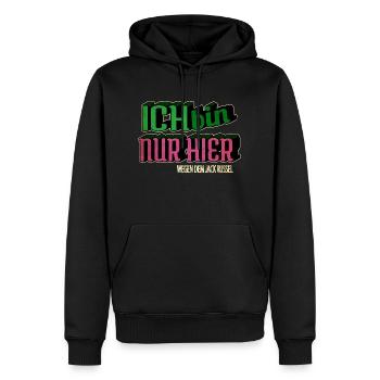 geburtstagsgeschenk zitat schäferhund chihuahua - Männer Premium Bio Hoodie - Schwarz - Vorne - Nico (187cm)
