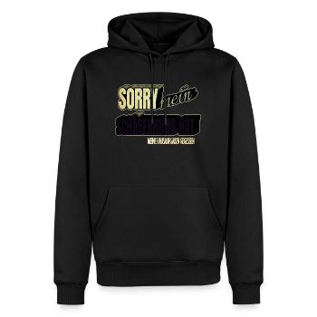 drôle de dire bday berger race de chien cool - Sweat à capuche Premium bio Homme - noir - Devant - Nico (187cm)