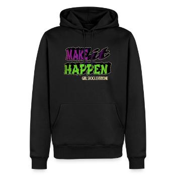 blackhistory sayings antiracism funny sayings - Männer Premium Bio Hoodie - Schwarz - Vorne - Nico (187cm)