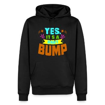 Mère Enceinte Bébé Nourrisson T-shirt Maman - Sweat à capuche Premium bio Homme - noir - Devant - Nico (187cm)