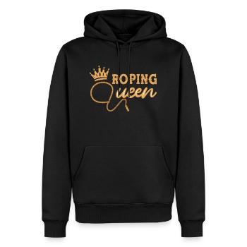 Team Roping - Männer Premium Bio Hoodie - Schwarz - Vorne - Nico (187cm)