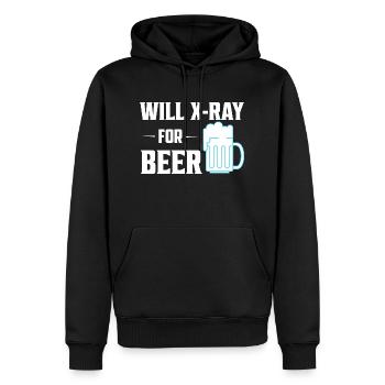 Will X-Ray For Beer X-Ray Rad Tech Radiology - Männer Premium Bio Hoodie - Schwarz - Vorne - Nico (187cm)