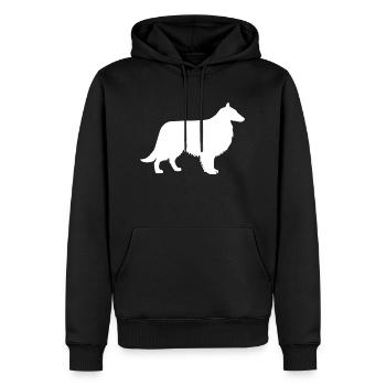 Hund Dog - Men’s Premium Organic Hoodie - black - Front - Nico (187cm)