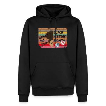 African/American Black History Month,Different but - Männer Premium Bio Hoodie - Schwarz - Vorne - Nico (187cm)