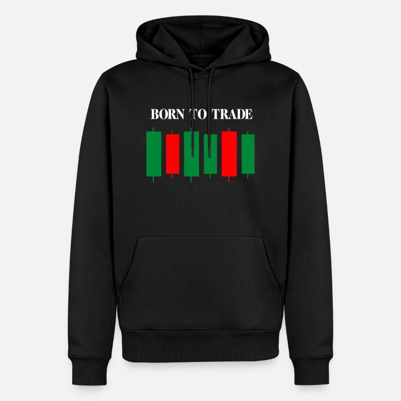 Bitcoin Trading Crypto Stocks - Sweat à capuche Premium bio Homme - noir