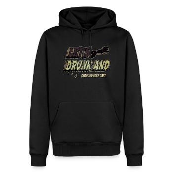 anniversaire idée cadeau mignongolf golffille golflove - Sweat à capuche Premium bio Homme - noir - Devant - Nico (187cm)
