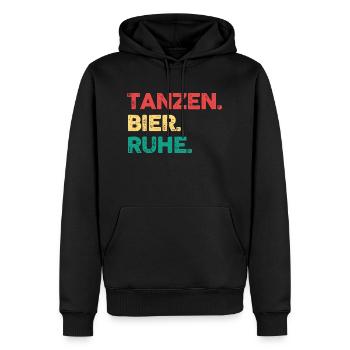 Tanzen Party Musik Bier Tänzer - Männer Premium Bio Hoodie - Schwarz - Vorne - Nico (187cm)