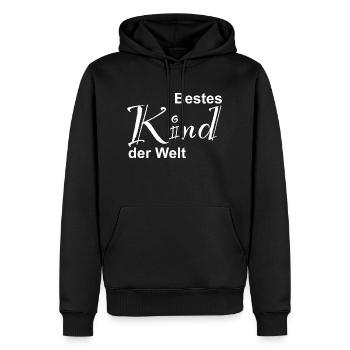 Bestes Kind der Welt Design - Männer Premium Bio Hoodie - Schwarz - Vorne - Nico (187cm)