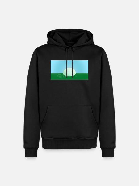 Der Frohliche Slime - Männer Premium Bio Hoodie - Schwarz