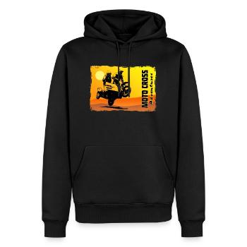 Sidecarcross - Sidecar Moto Cross - Men’s Premium Organic Hoodie - black - Front - Nico (187cm)