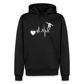 Skateboard Skating Skate Fan Skater Skateboarding - Men’s Premium Organic Hoodie - black - Front - Nico (187cm)