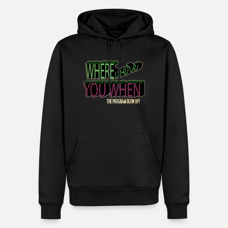 christmas carols jokes programming - Männer Premium Bio Hoodie - Schwarz