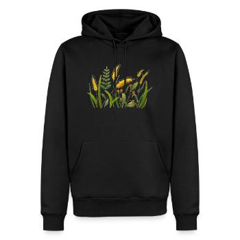 Pré - Sweat à capuche Premium bio Homme - noir - Devant - Nico (187cm)