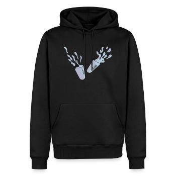 Toast - Männer Premium Bio Hoodie - Schwarz - Vorne - Nico (187cm)