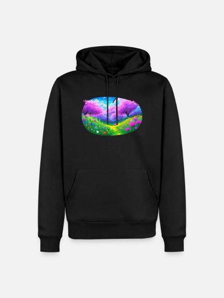Geh raus und spiele - Männer Premium Bio Hoodie - Schwarz