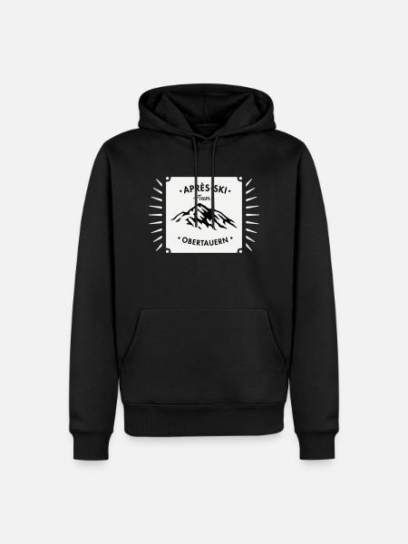 Après-Ski Obertauern - Men’s Premium Organic Hoodie - black