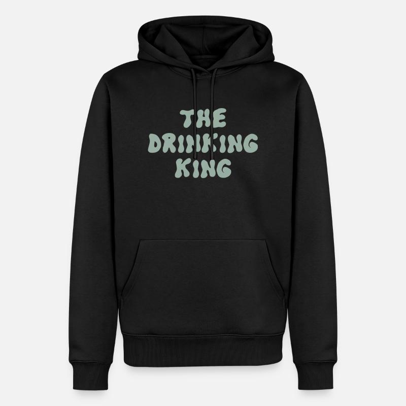 Le roi de la boisson - Sweat à capuche Premium bio Homme - noir