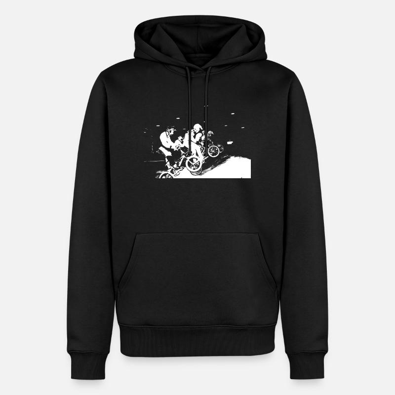 BMX - Männer Premium Bio Hoodie - Schwarz