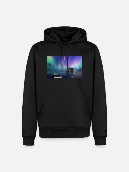 SnowRunner: Abenteuer auf dem Eis unter dem Polarlicht - Männer Premium Bio Hoodie - Schwarz