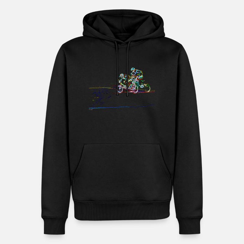 bmx - Sweat à capuche Premium bio Homme - noir