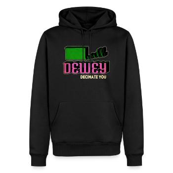 contemporary fiction funny sayings funny - Männer Premium Bio Hoodie - Schwarz - Vorne - Nico (187cm)
