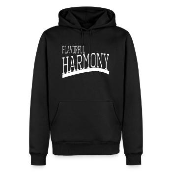 united we stand culinary sensations - Männer Premium Bio Hoodie - Schwarz - Vorne - Nico (187cm)