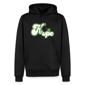 Portez Vos Valeurs avec la Collection de T-Shirts - Sweat à capuche Premium bio Homme - noir - Devant - Nico (187cm)