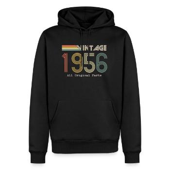 Episch und legendär geboren 1956: 68. Geburtstag - Männer Premium Bio Hoodie - Schwarz - Vorne - Nico (187cm)